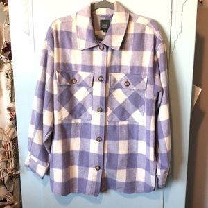 Wild Fable Purple Plaid Shacket